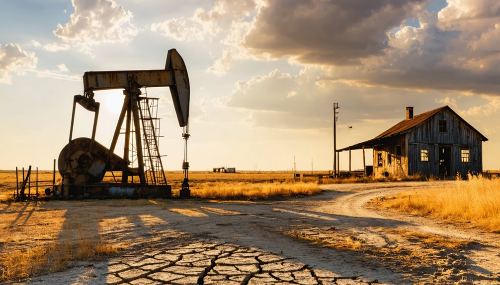 oil boomtowns rise and fall