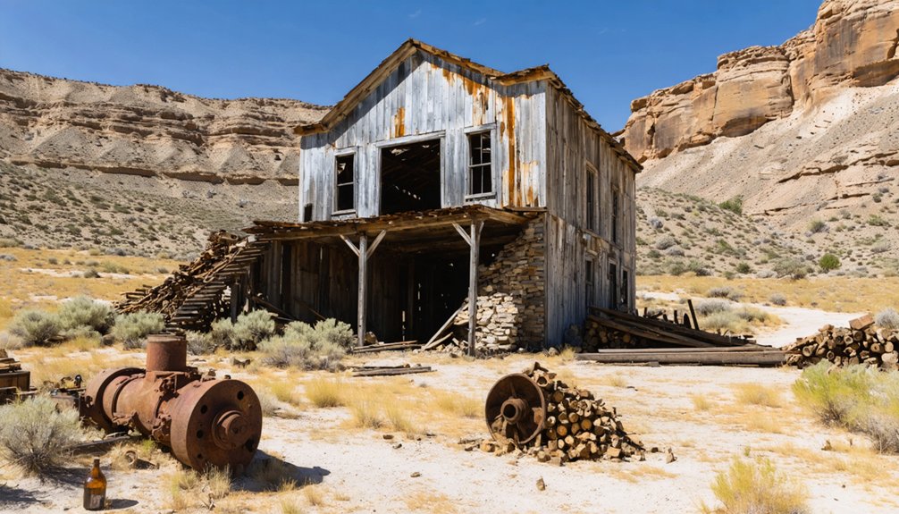 preserved ghost town structures