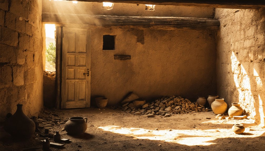 preserved ruins of settlement