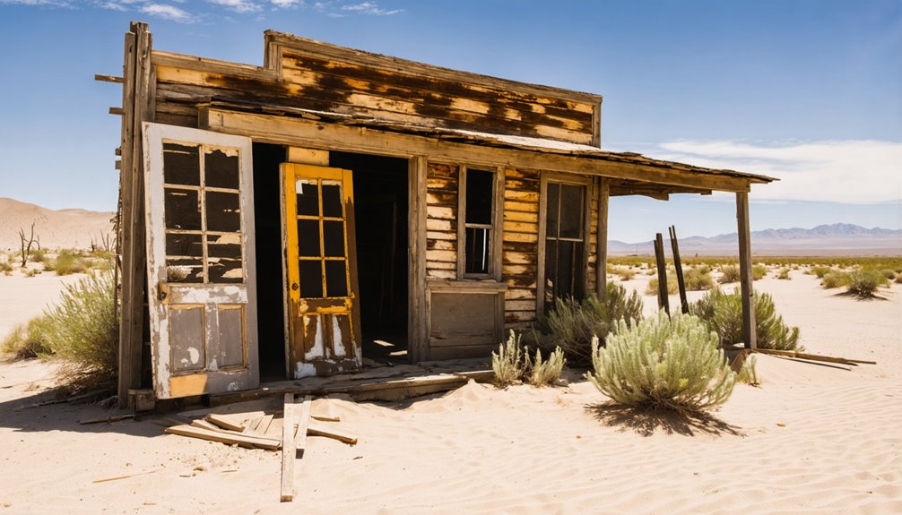 ruins of a mining town