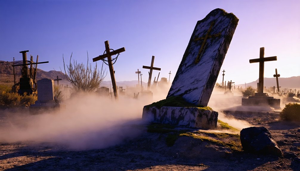 spectral miners haunt cemetery