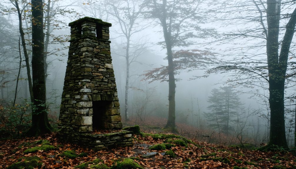 stone chimneys mark history