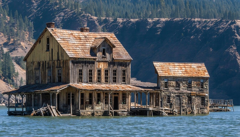 submerged history revealed briefly