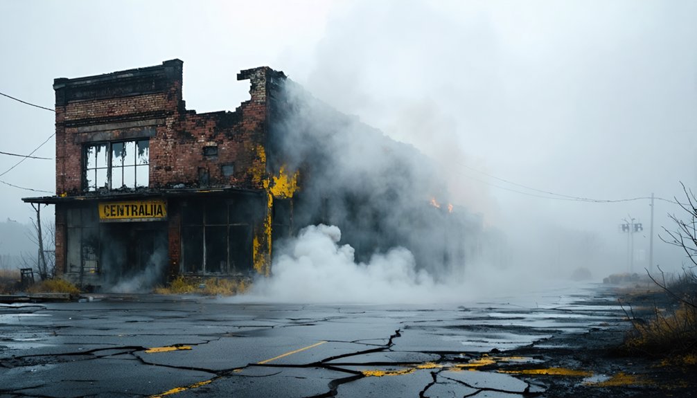 underground fire abandoned town