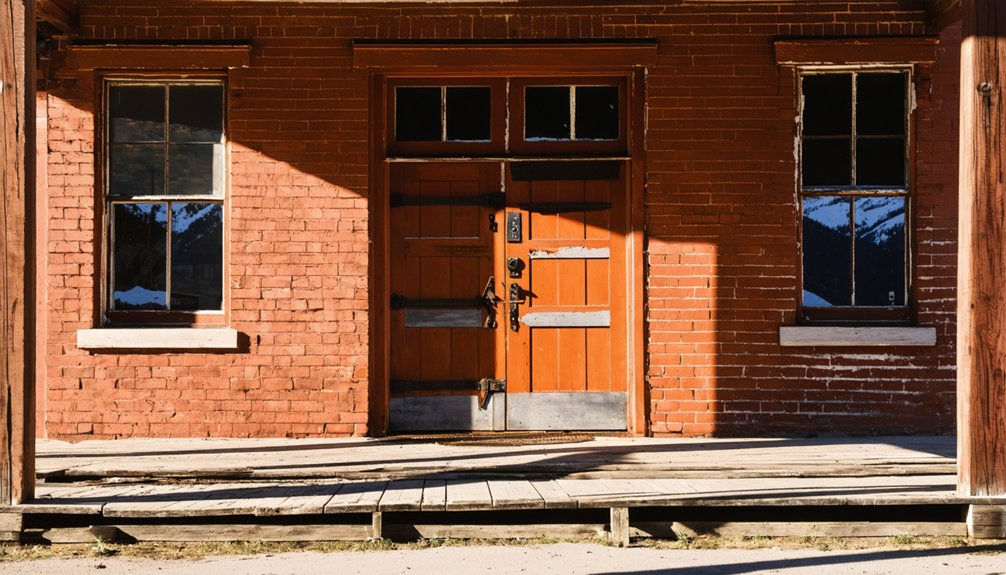 well preserved western ghost town