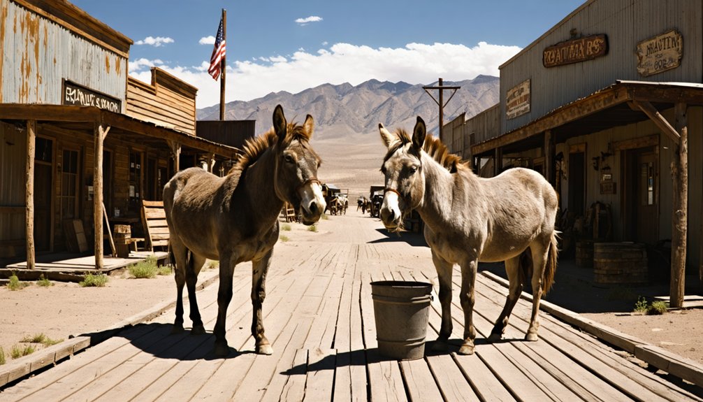 wild burros and gunfights