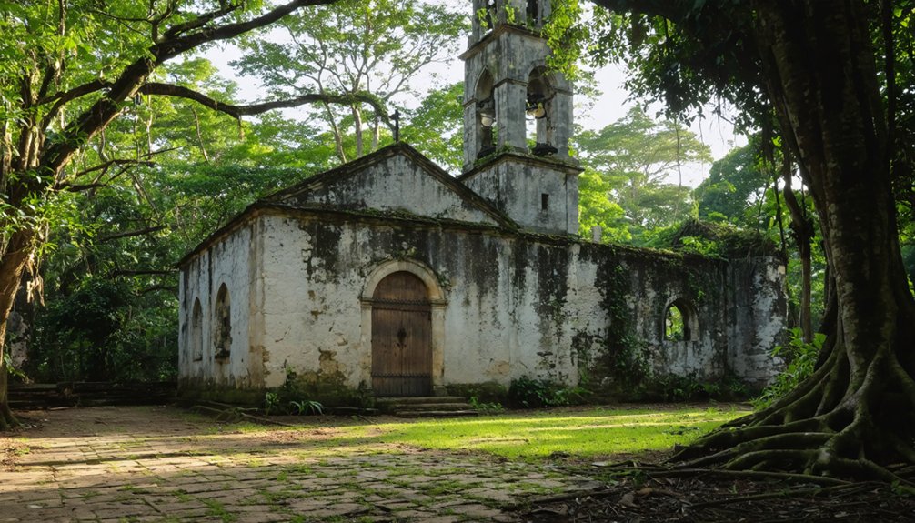 abandoned colonial rubber town
