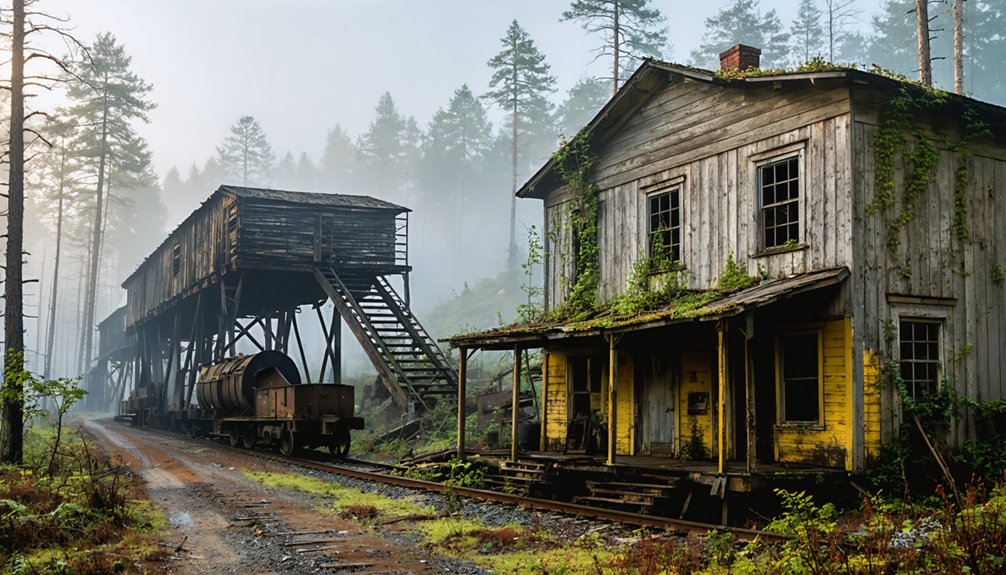 abandoned mining settlement exploration