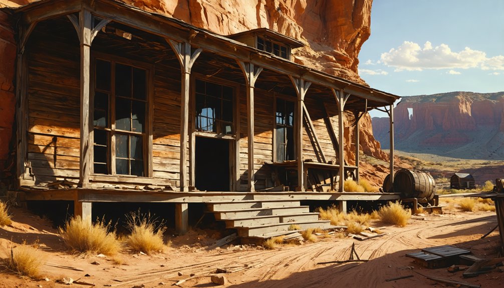 abandoned mining town remnants