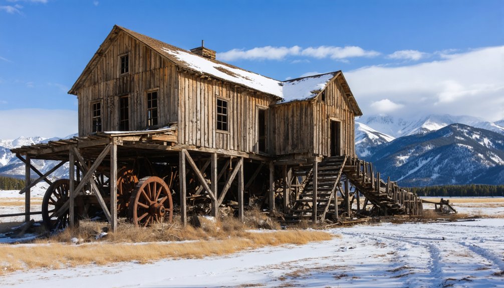 abandoned mining towns linger