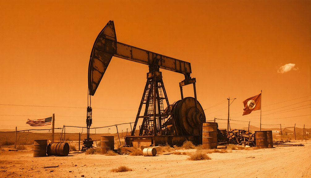 abandoned oil drilling sites