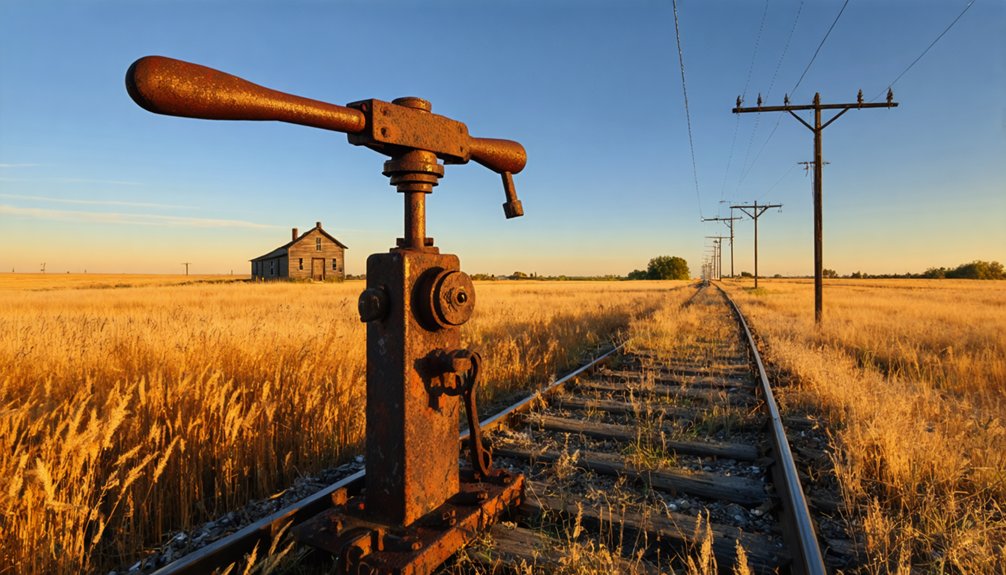 abandoned railroad town remnants