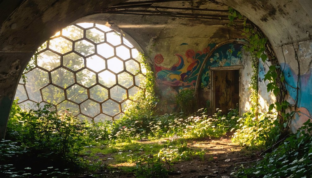 abandoned utopian community remnants