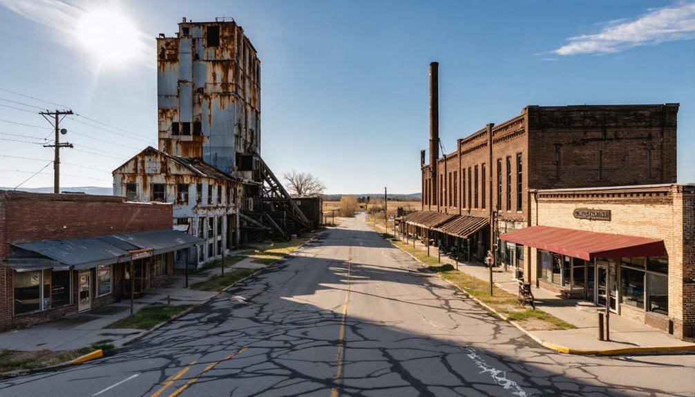 architectural decay drone photography