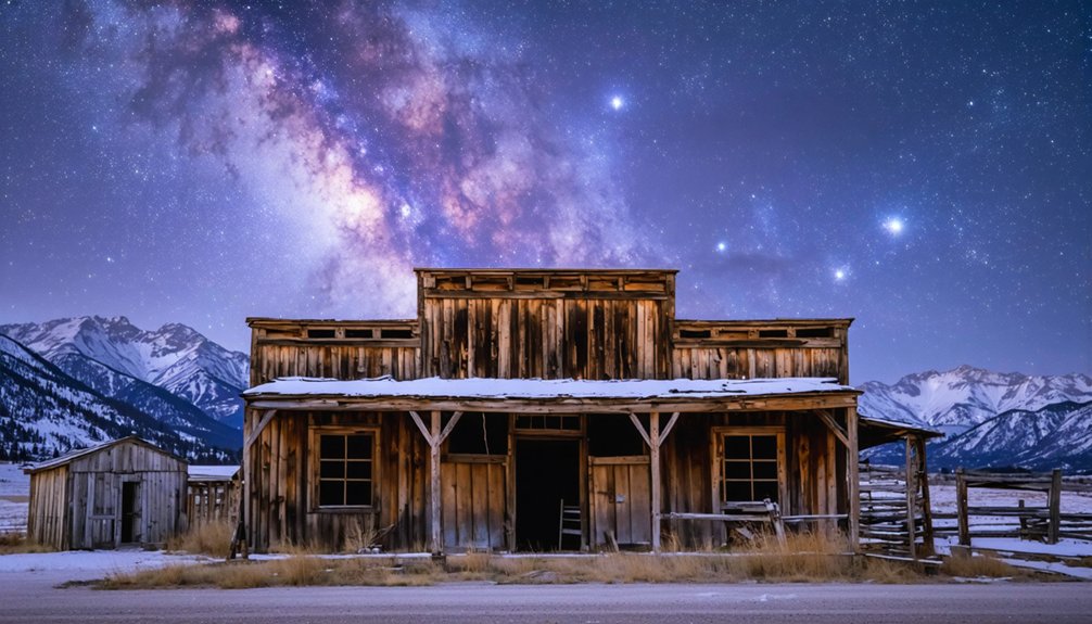 astrophotography in wyoming ghost towns
