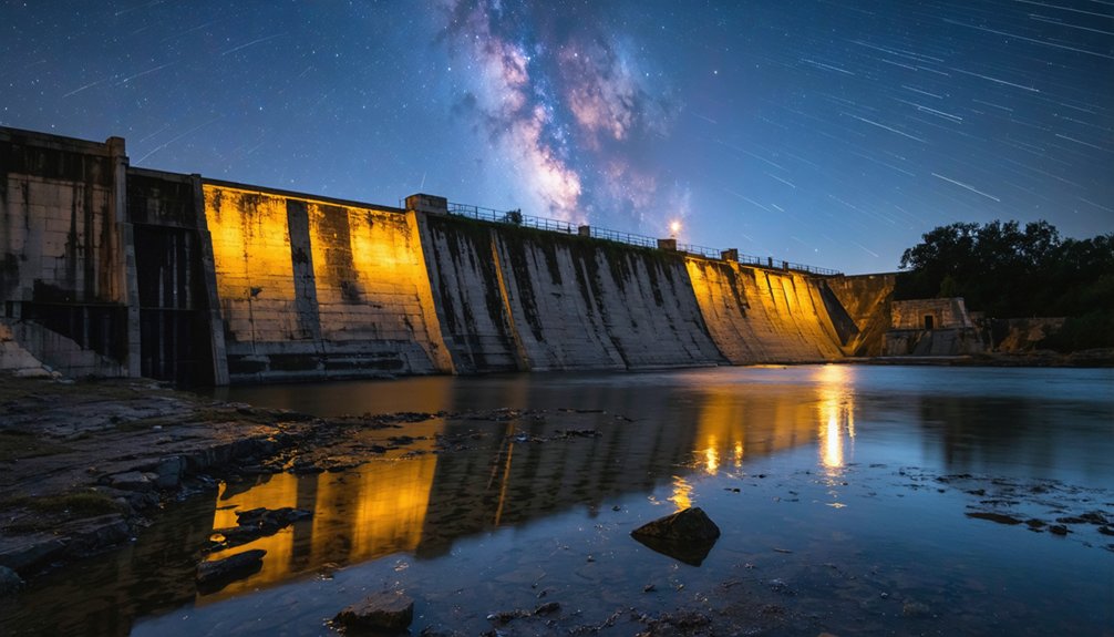austin dam night photography