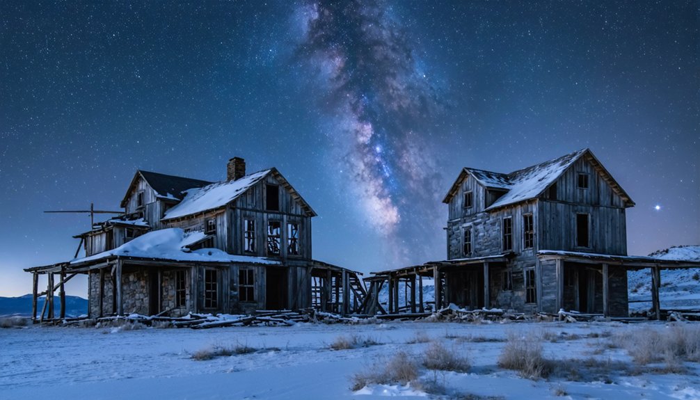 autumn astrophotography ghost towns