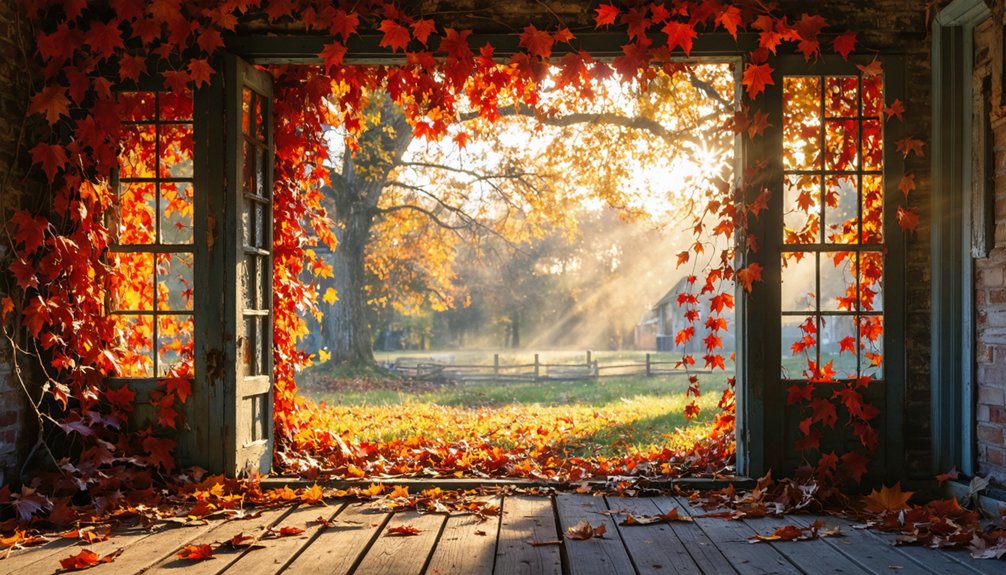 autumn ghost town exploration