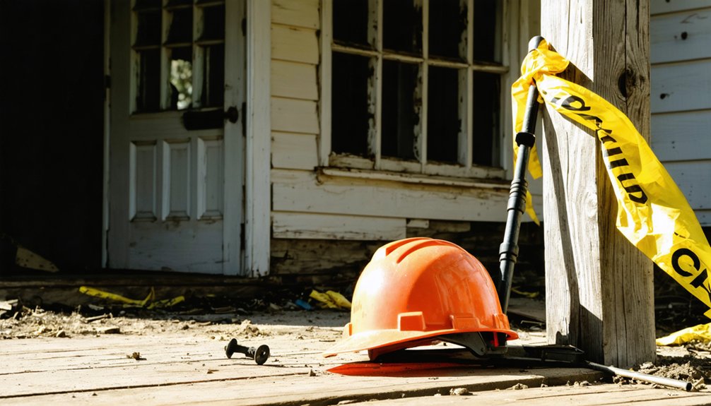 caution in abandoned towns