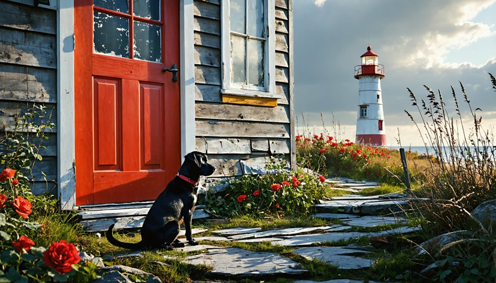 coastal exploration with dogs