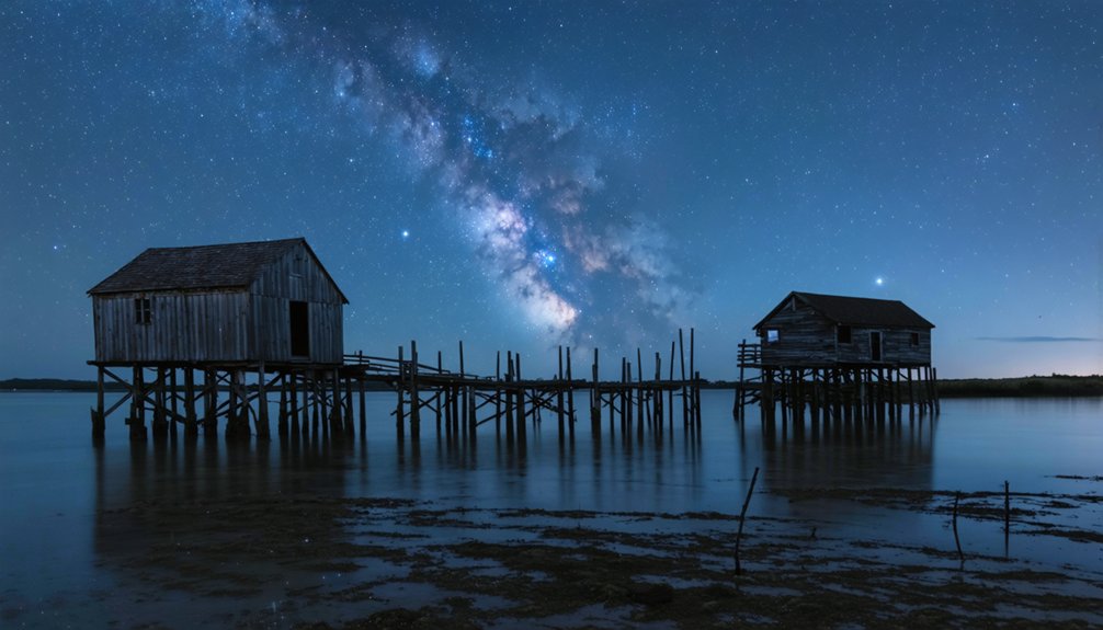 coastal ghost town astrophotography