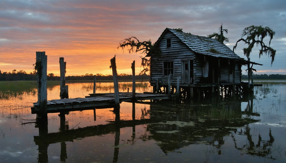 cursed swampland ghostly folklore