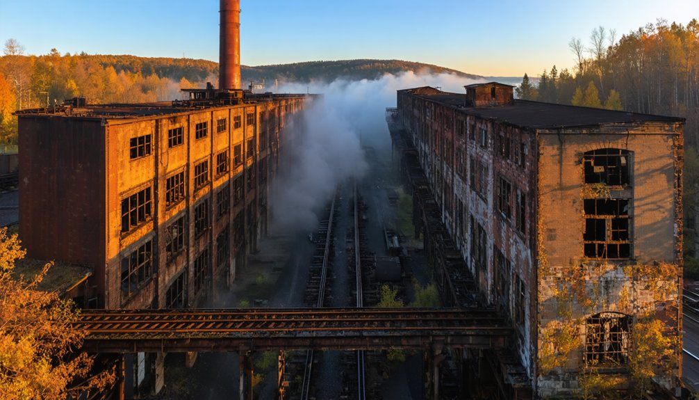 decaying industrial landscapes captured