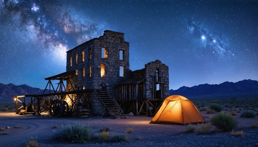 desert ruins and starlit skies