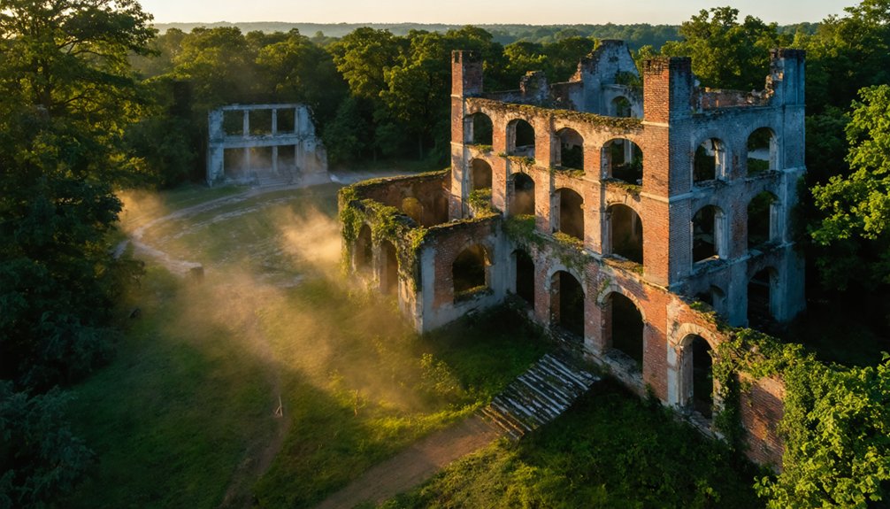 drone photography of architecture