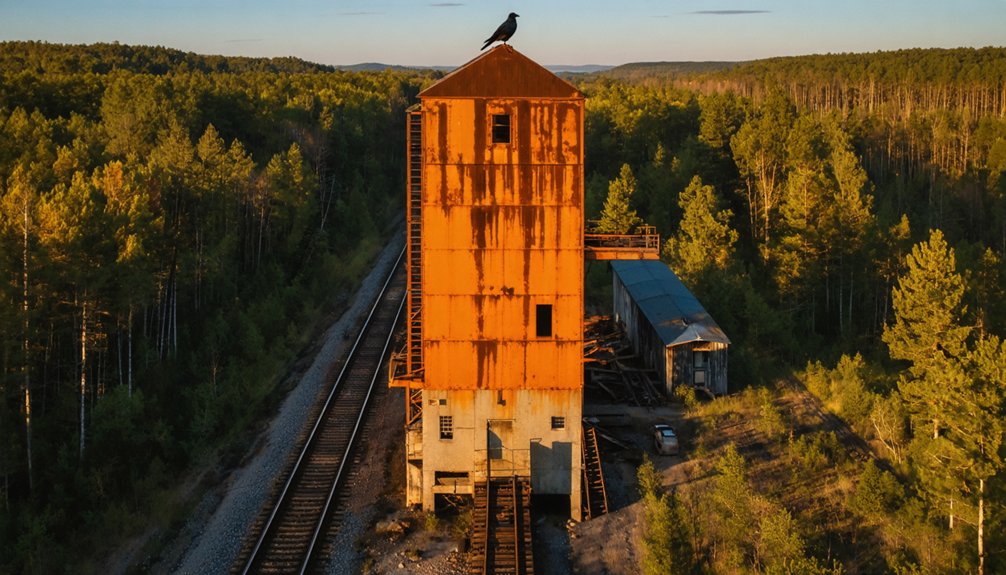 drone photography of ruins