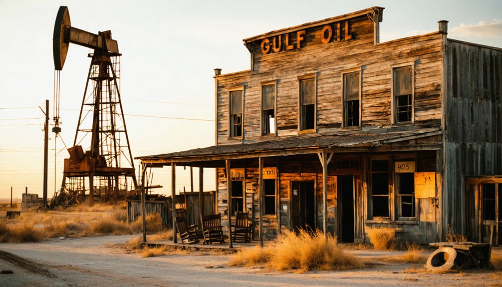 exploring abandoned oil towns