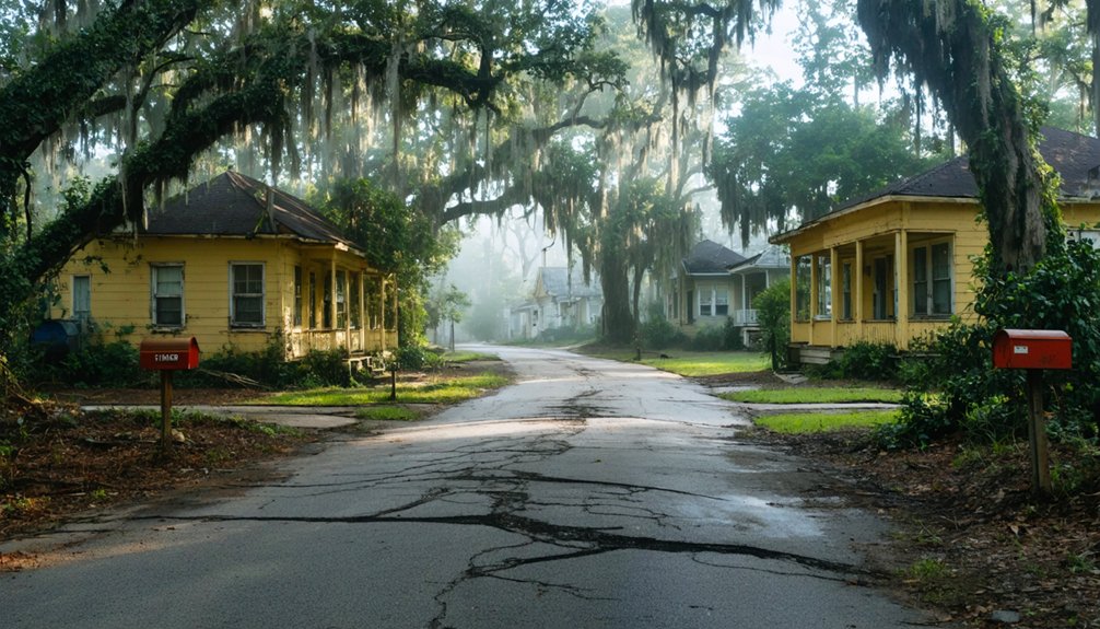 exploring deserted southern neighborhoods