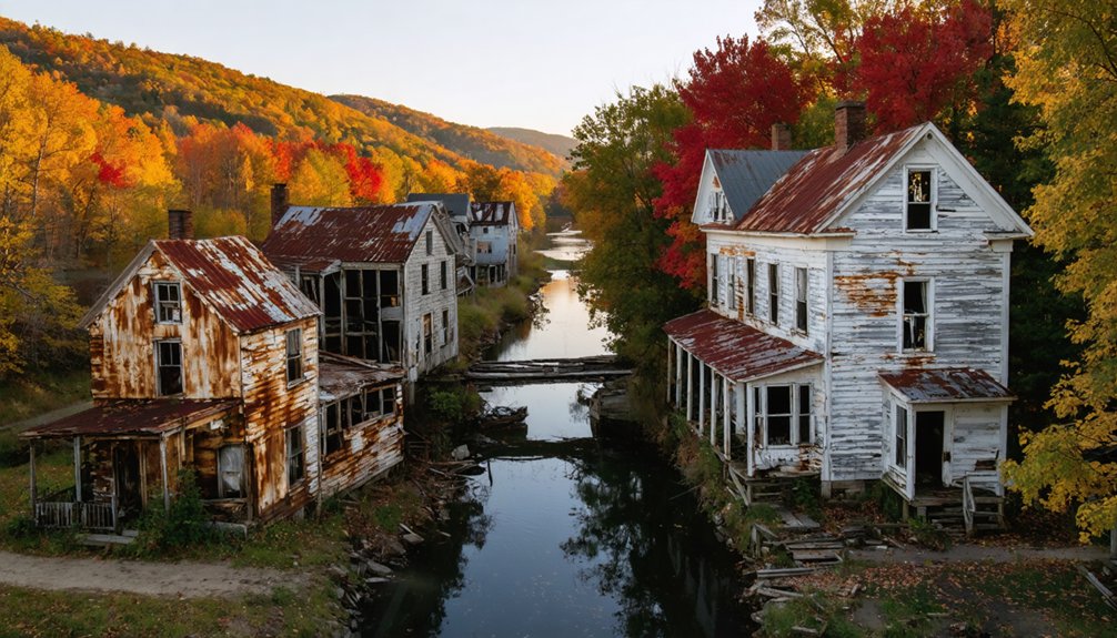 ghost towns drone photography