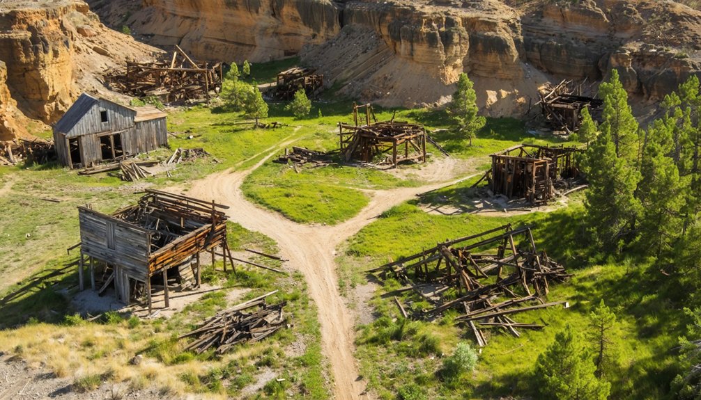 ghostly ruins of bugtown
