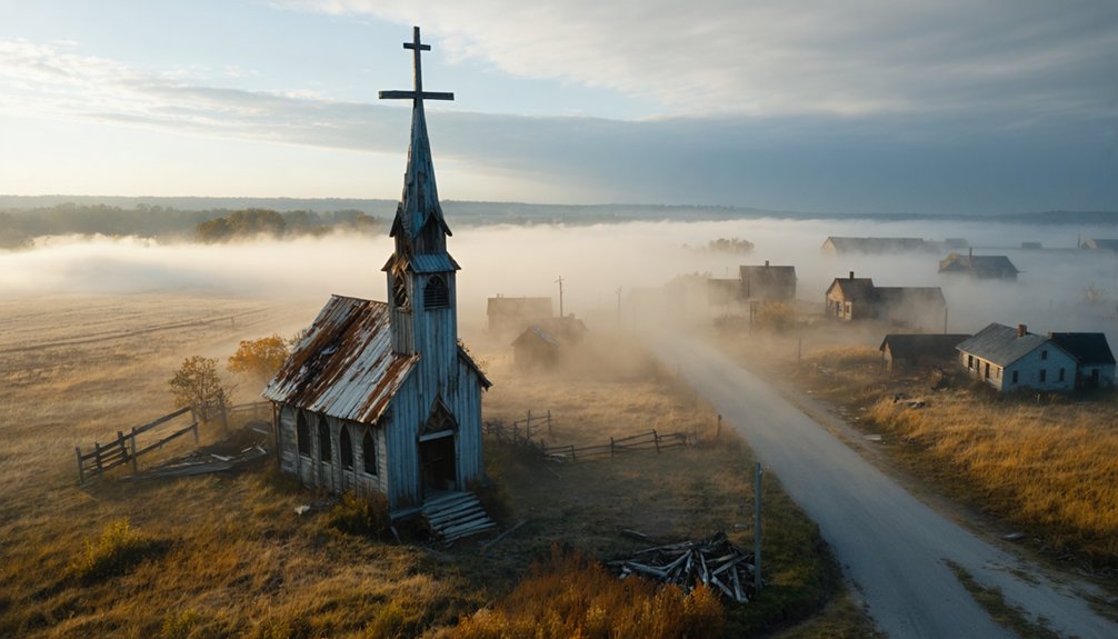 golden hour ghost town photography