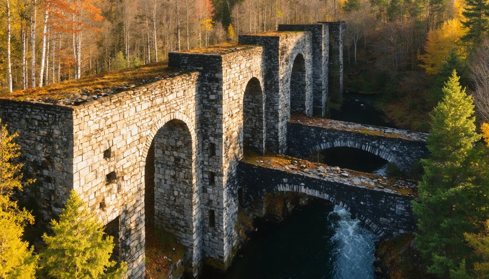 historic mill foundations revealed