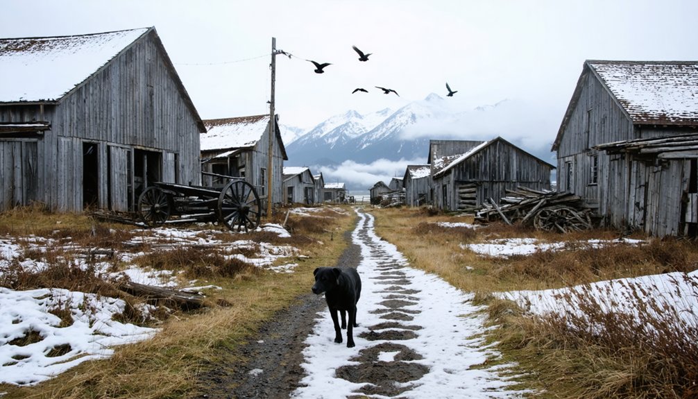 historic trail with dogs