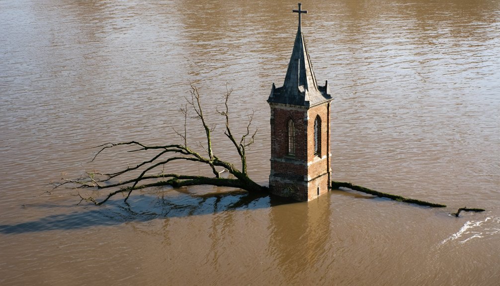 intensified flooding threatens river towns