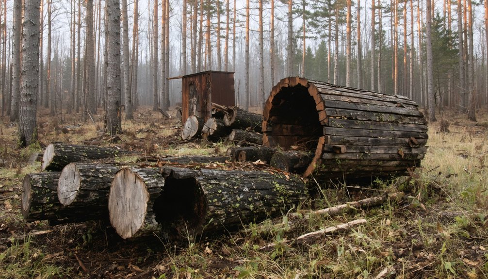 logging camp community remnants