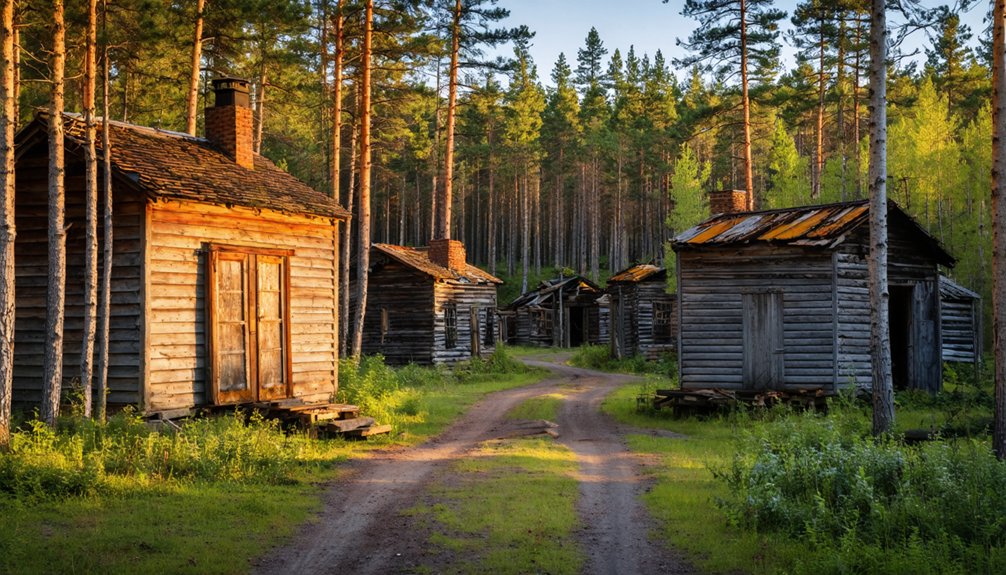 logging camp historical trails