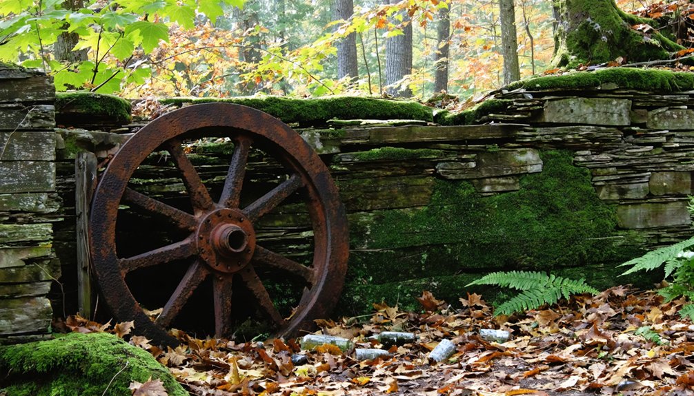 lumber town submerged by floods
