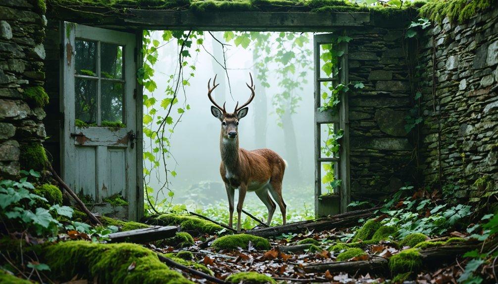 nature reclaiming abandoned settlements