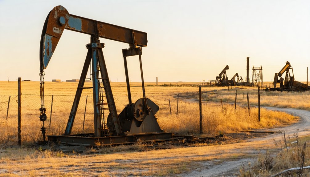 oil boom ghost towns