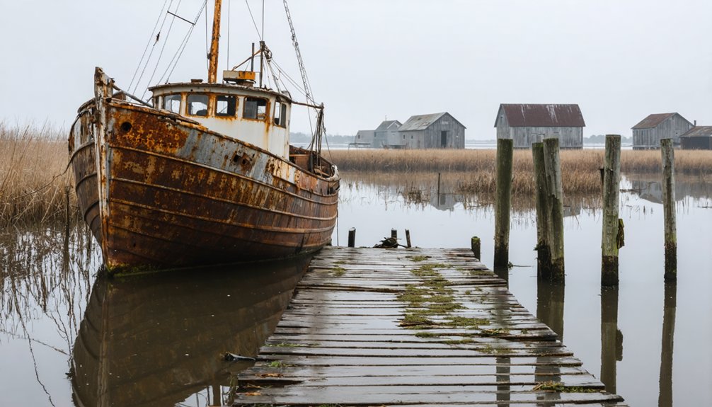 remnants of vanished towns