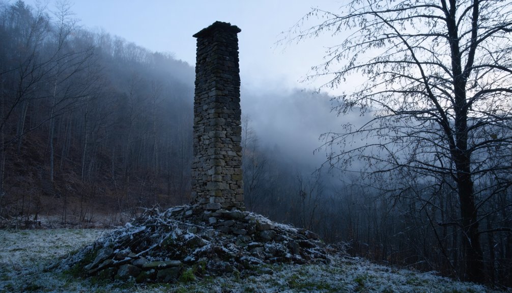 stone chimneys of lost cove