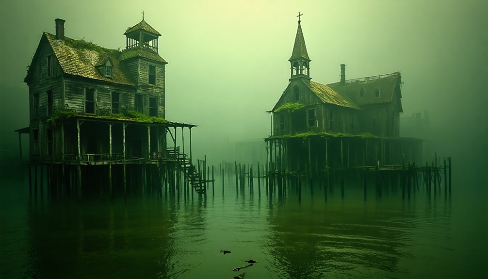 submerged riverfront ghost towns