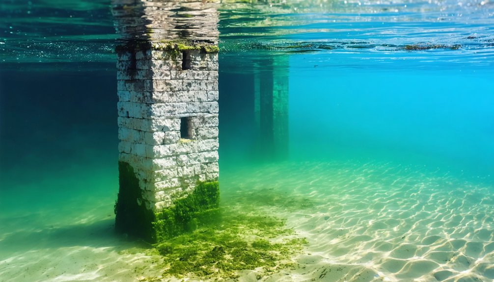 submerged town s historical remnants