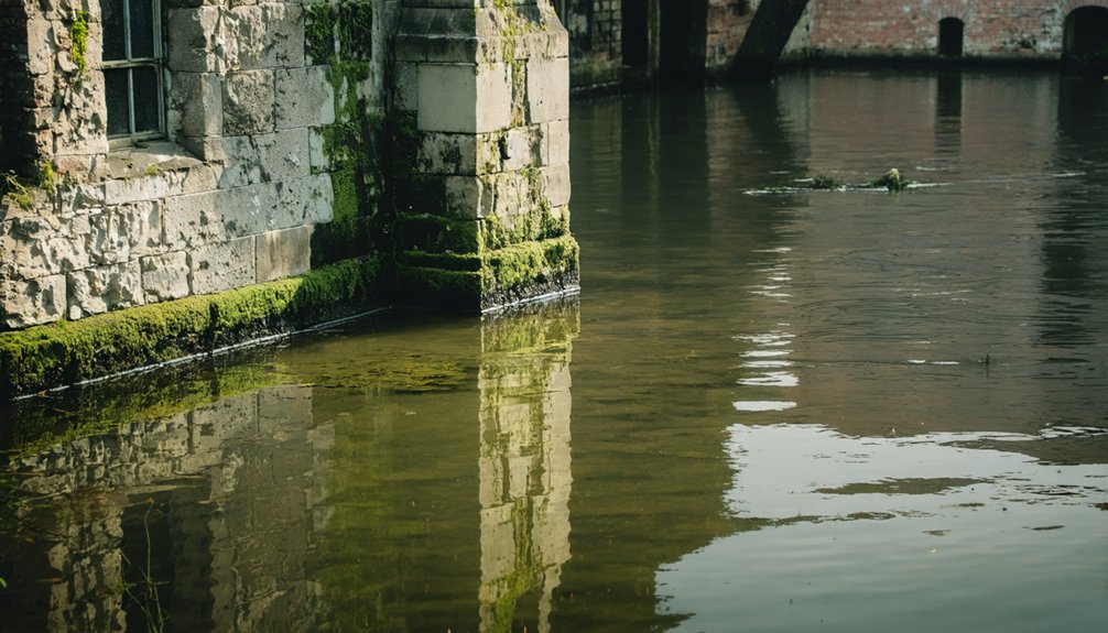 submerged towns along rivers
