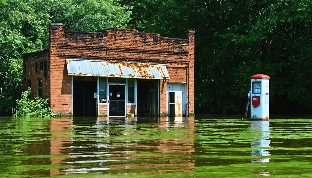 submerged towns and artifacts