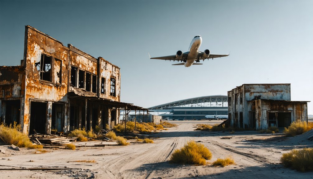abandoned areas by airports